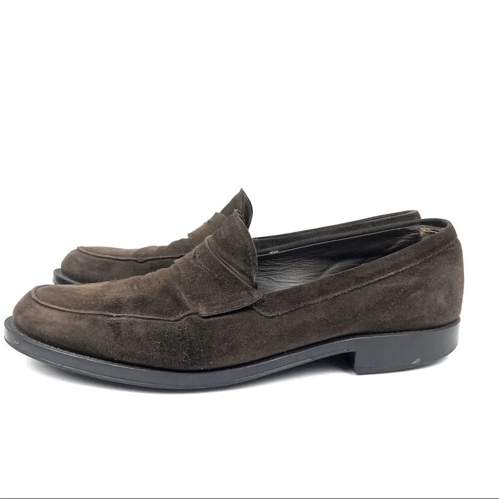 Tod’s | Men’s Brown Suede Penny Loafers - Picture 3 of 8